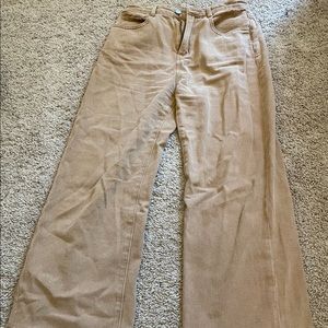 brown high waisted pants